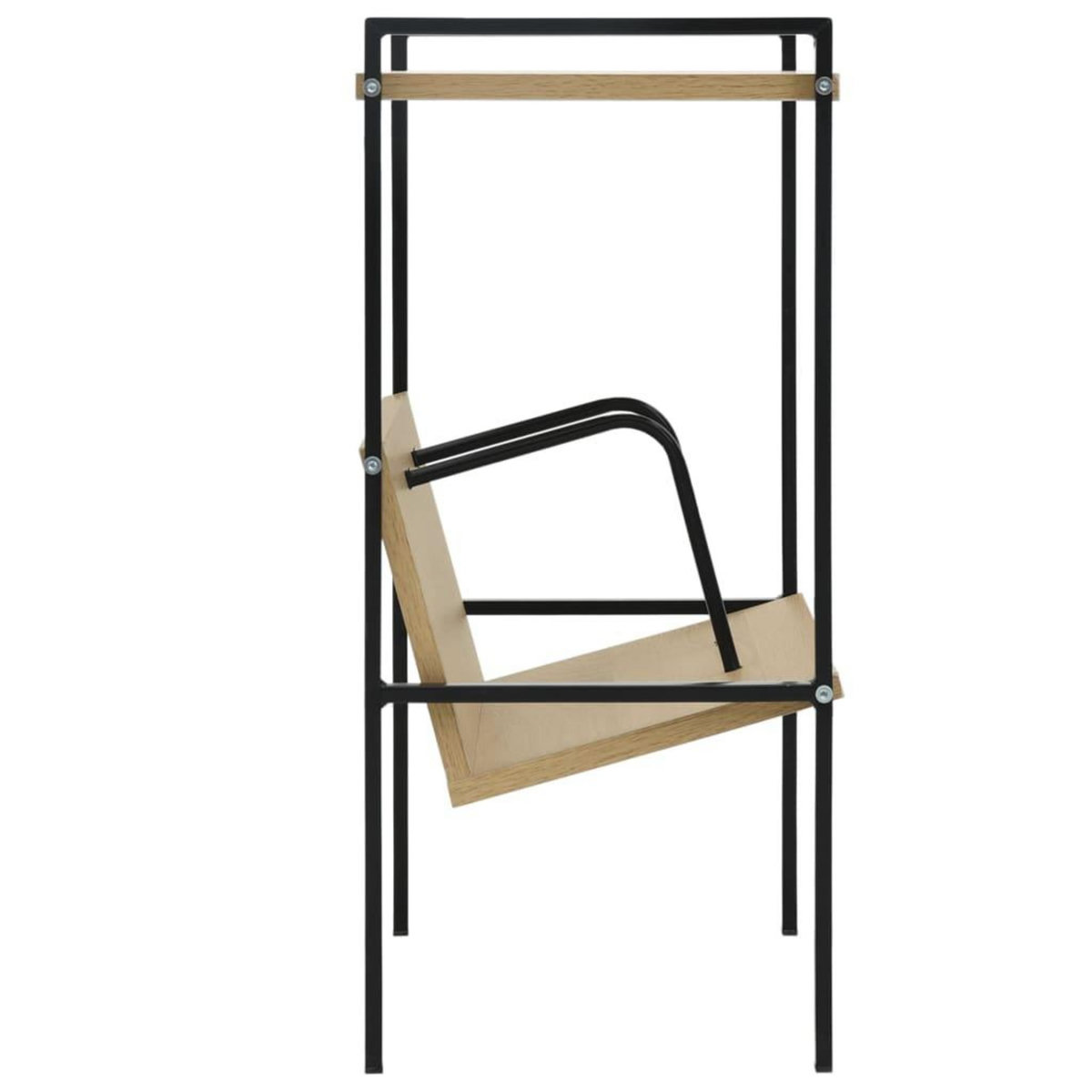 VIDAXL Bibliotheque 2 niveaux noir chene 52x28x59 cm bois d'ingenierie