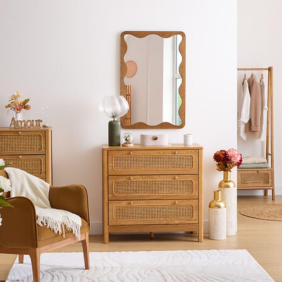 ATMOSPHERA Commode 3 tiroirs TIRIA - Marron