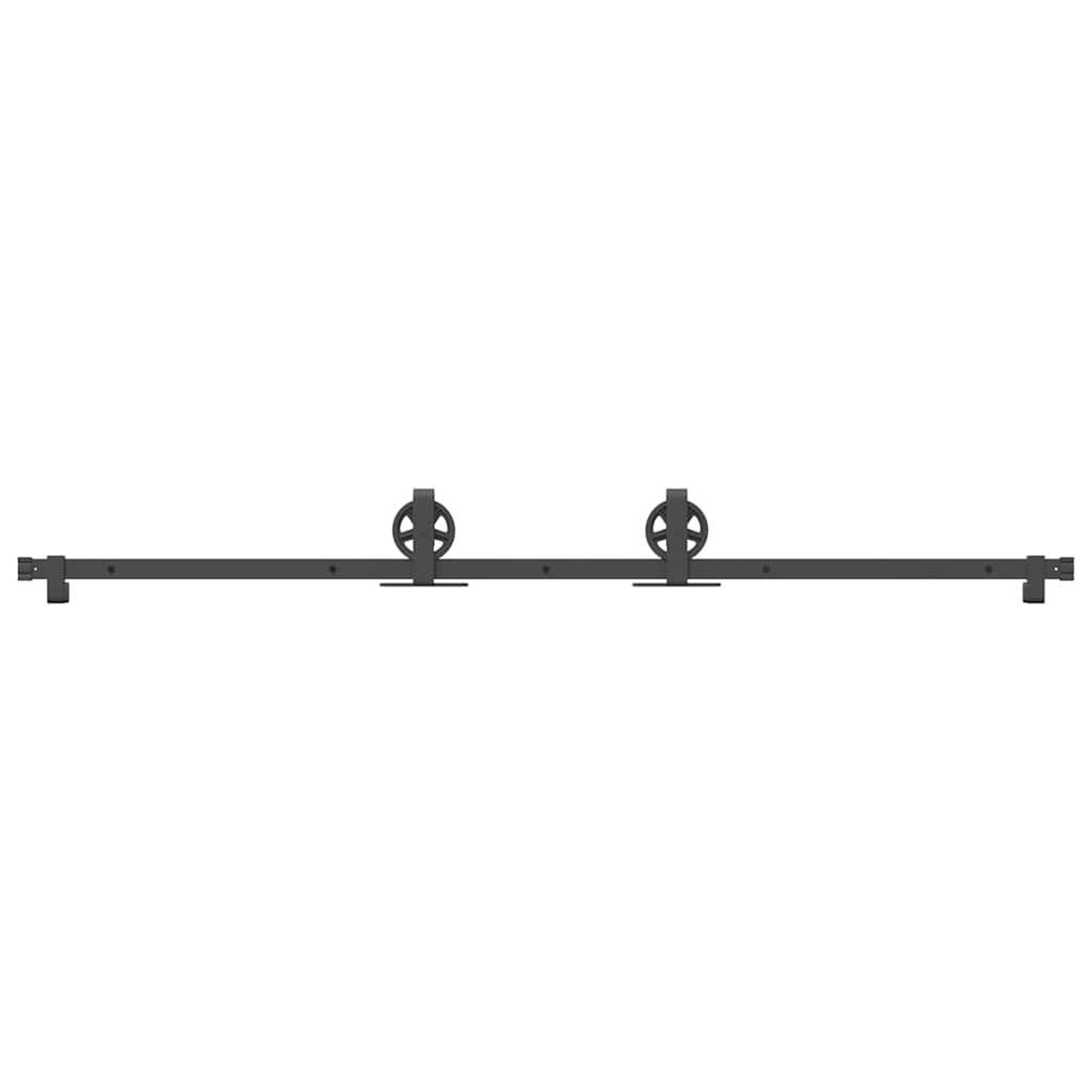 Voir la diapositive 2 : VIDAXL Kit de quincaillerie de porte coulissante 200 cm Acier Noir