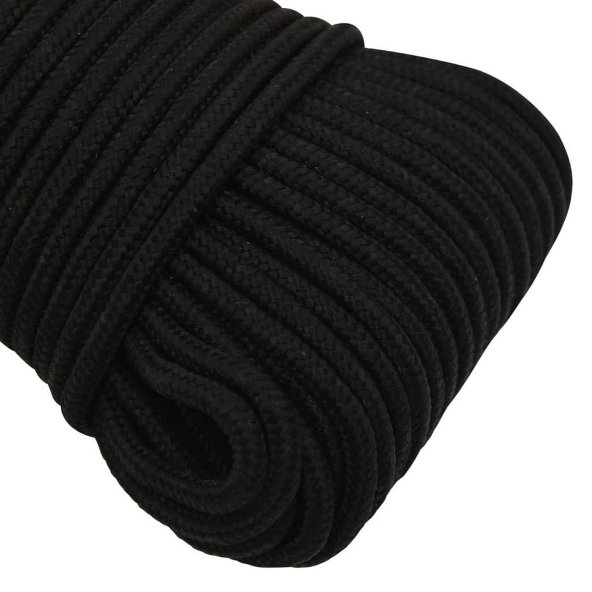 VIDAXL Corde de travail Noir 5 mm 50 m Polyester