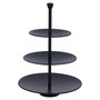 Voir la diapositive 2 : Excellent houseware Excellent Houseware Support de service 3 niveaux 36,5 cm Noir mat