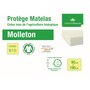 Protège matelas molleton 100% coton origine BIO SEVILLA