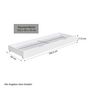 Voir la diapositive 4 : HomeStyle4U Lit superposé triple 90x200 avec matelas