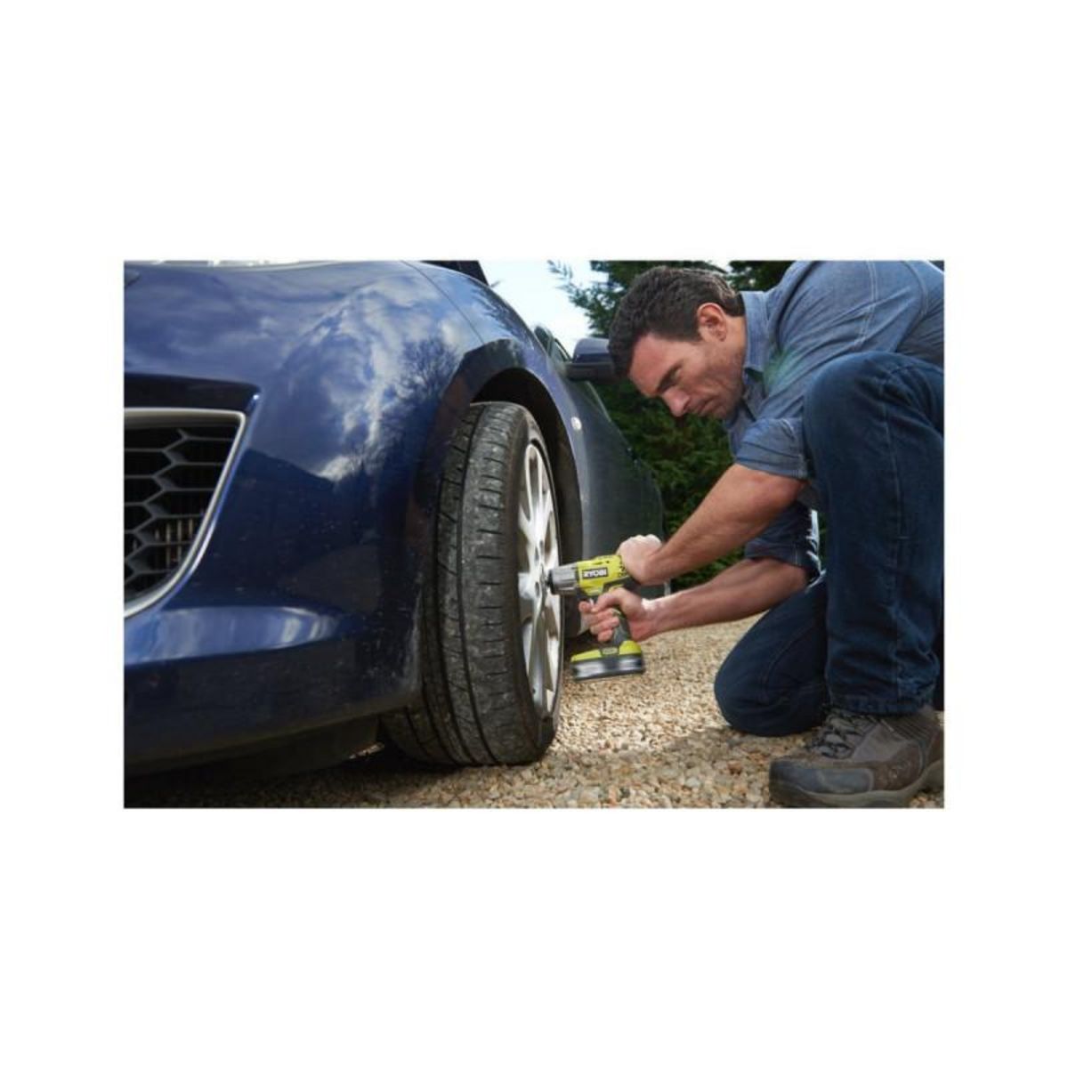 Ryobi Boulonneuse à chocs RYOBI 18V One+ - batterie LithiumPlus 2.0Ah - chargeur R18IW3-120S