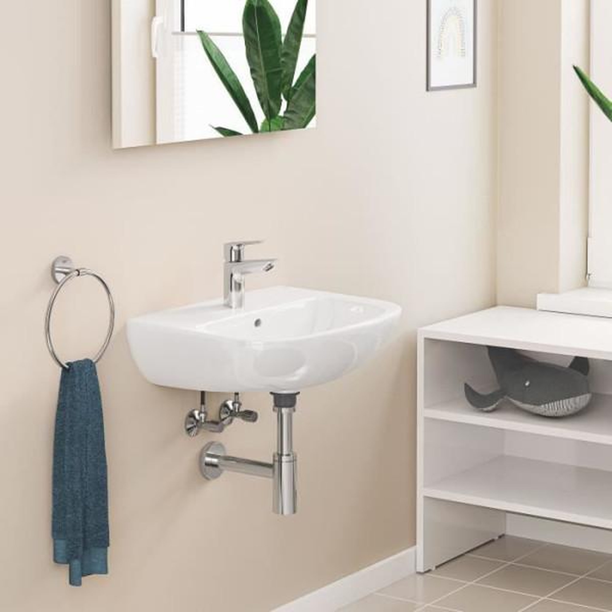 Grohe Mitigeur lavabo salle de bains - grohe - monotrou - chromé - economie d'eau