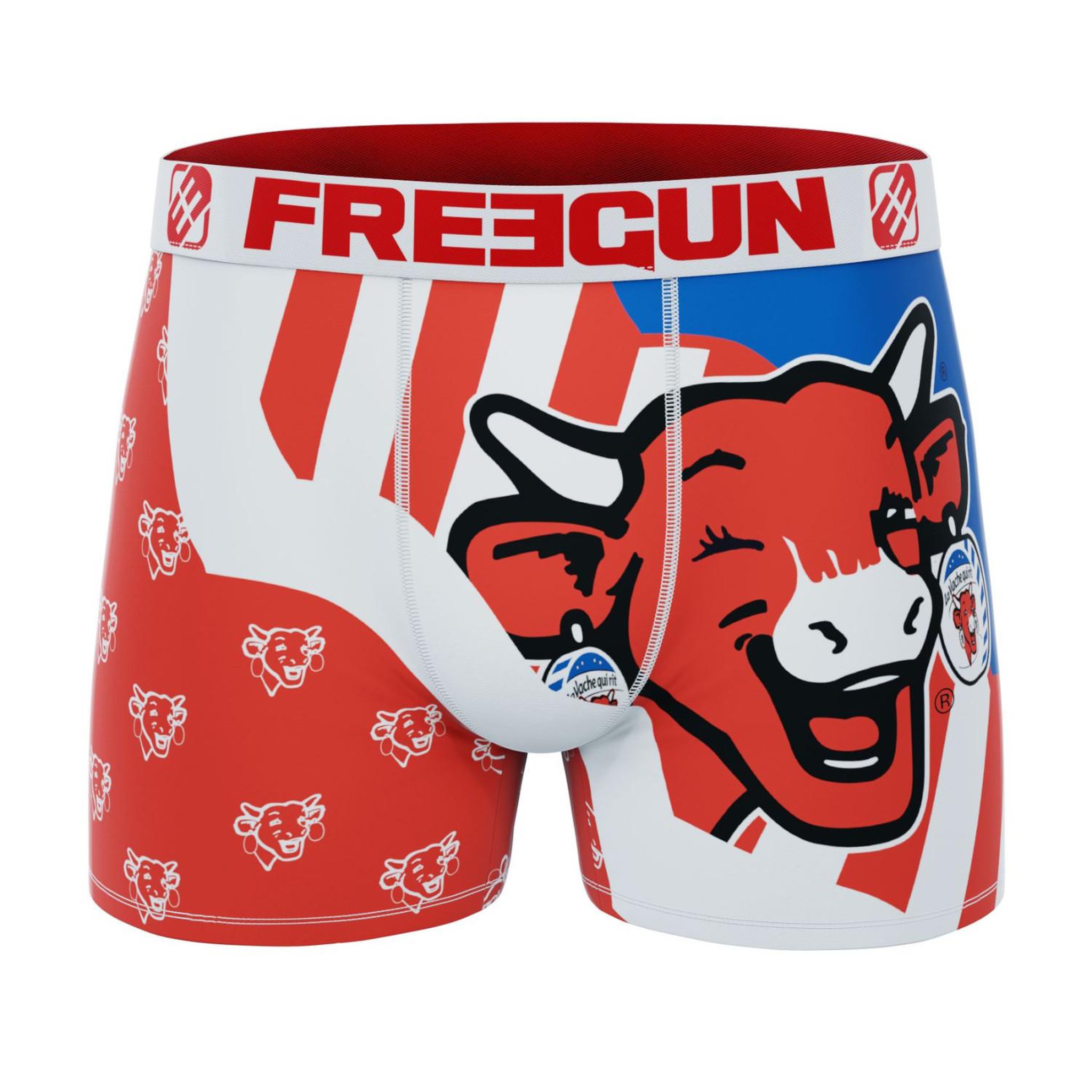 Voir la diapositive 5 : FREEGUN Lot de 3 boxers enfant La Vache Qui Rit