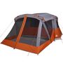 Voir la diapositive 5 : VIDAXL Tente de camping avec porche 4 personnes orange impermeable