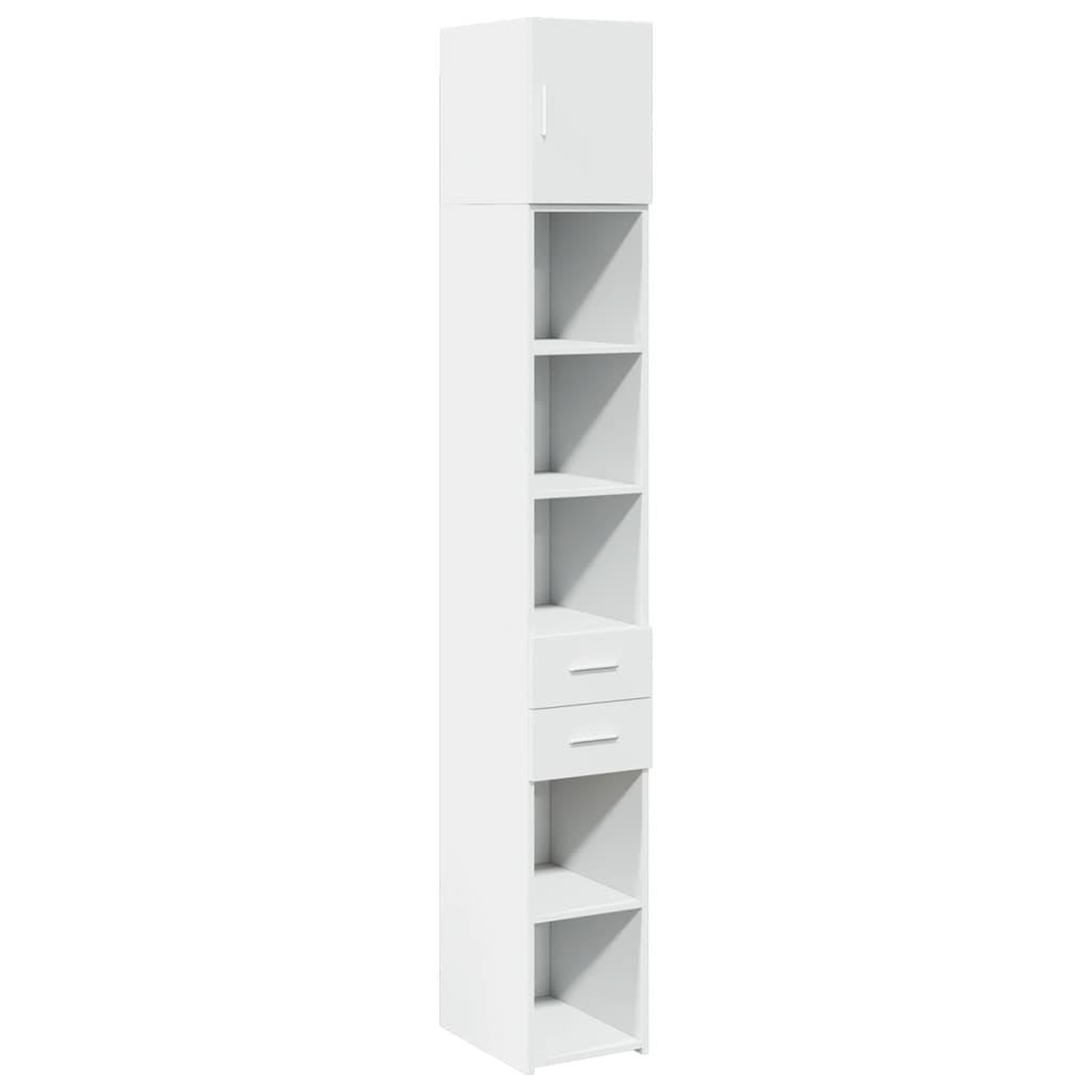 Voir la diapositive 2 : VIDAXL Armoire de rangement mince blanc 30x42,5x225 cm