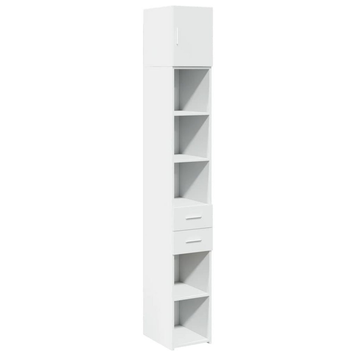 VIDAXL Armoire de rangement mince blanc 30x42,5x225 cm