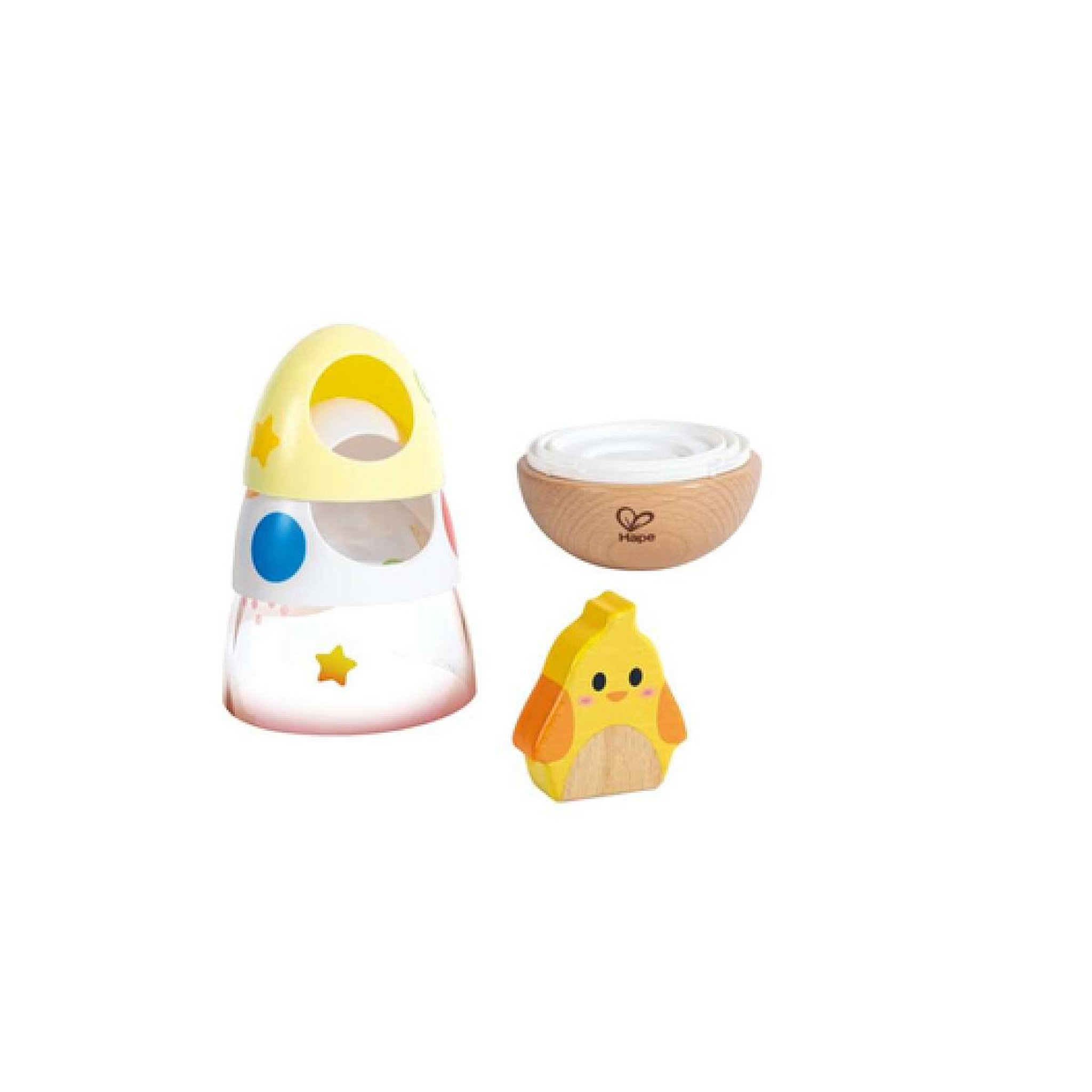 Voir la diapositive 4 : Hape Oeuf surprise a empiler en bois