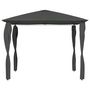 Voir la diapositive 2 : VIDAXL Belvedere a revetement de poteaux 3x3x2,6 m Anthracite 160 g/m^2