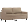 Voir la diapositive 4 : VIDAXL Ensemble de canapes 2 pcs avec coussins Cappuccino Similicuir
