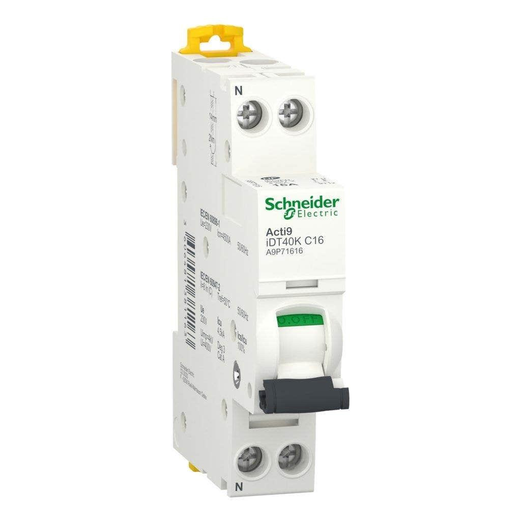 Schneider Electric Disjoncteur idt40k 1p+n courbe c 4,5ka