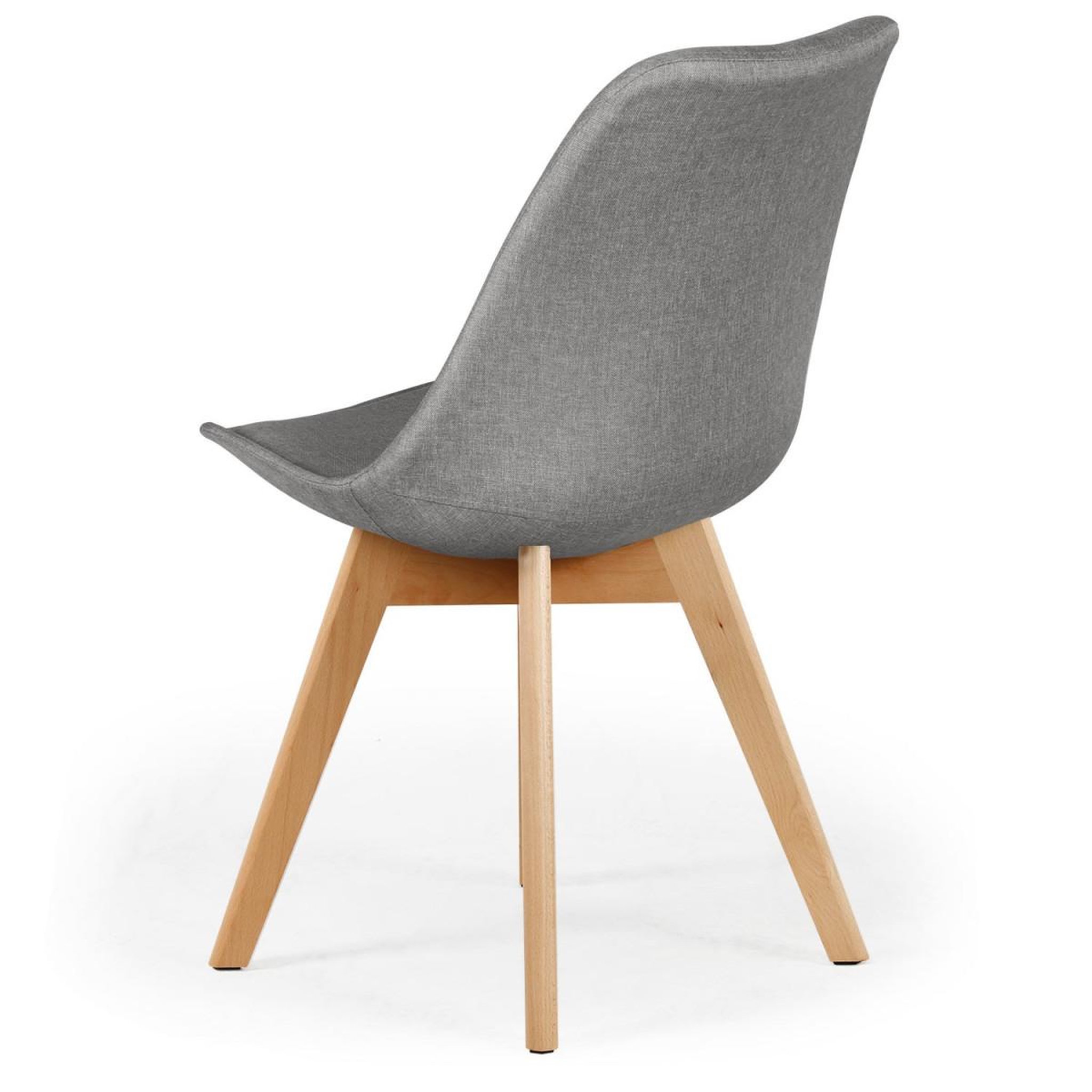 Voir la diapositive 4 : Paris Prix Lot de 4 chaises design  wellington  79cm gris