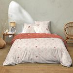 Home collection Parure De Couette 3 Pcs 240x220cm 100% Coton 57 Fils Fati