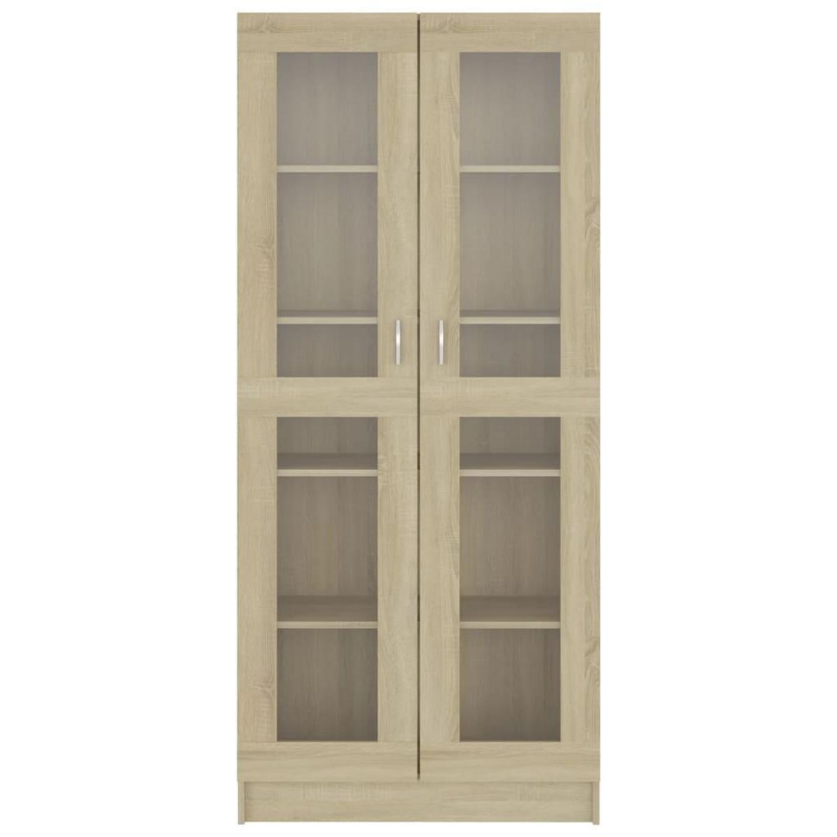 VIDAXL Armoire vitrine Chene sonoma 82,5x30,5x185,5 cm Bois ingenierie