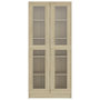 Voir la diapositive 5 : VIDAXL Armoire vitrine Chene sonoma 82,5x30,5x185,5 cm Bois ingenierie