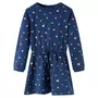 VIDAXL Robe pour enfants a manches longues bleu marine 128