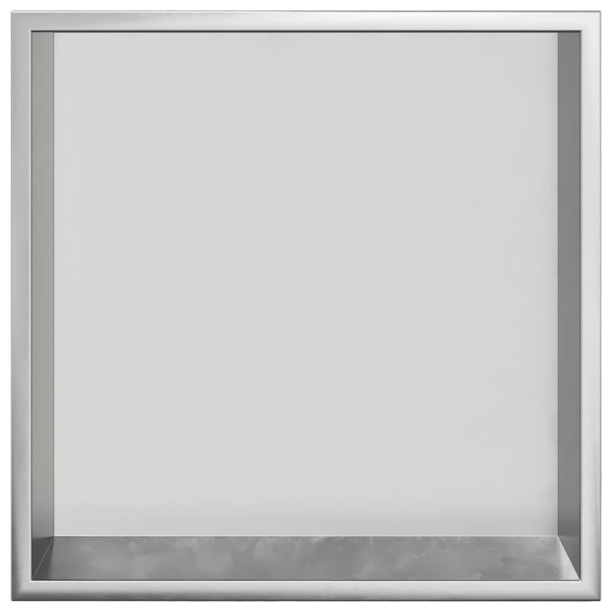 VIDAXL Niche de douche argente brosse 32x32x9 cm acier inoxydable