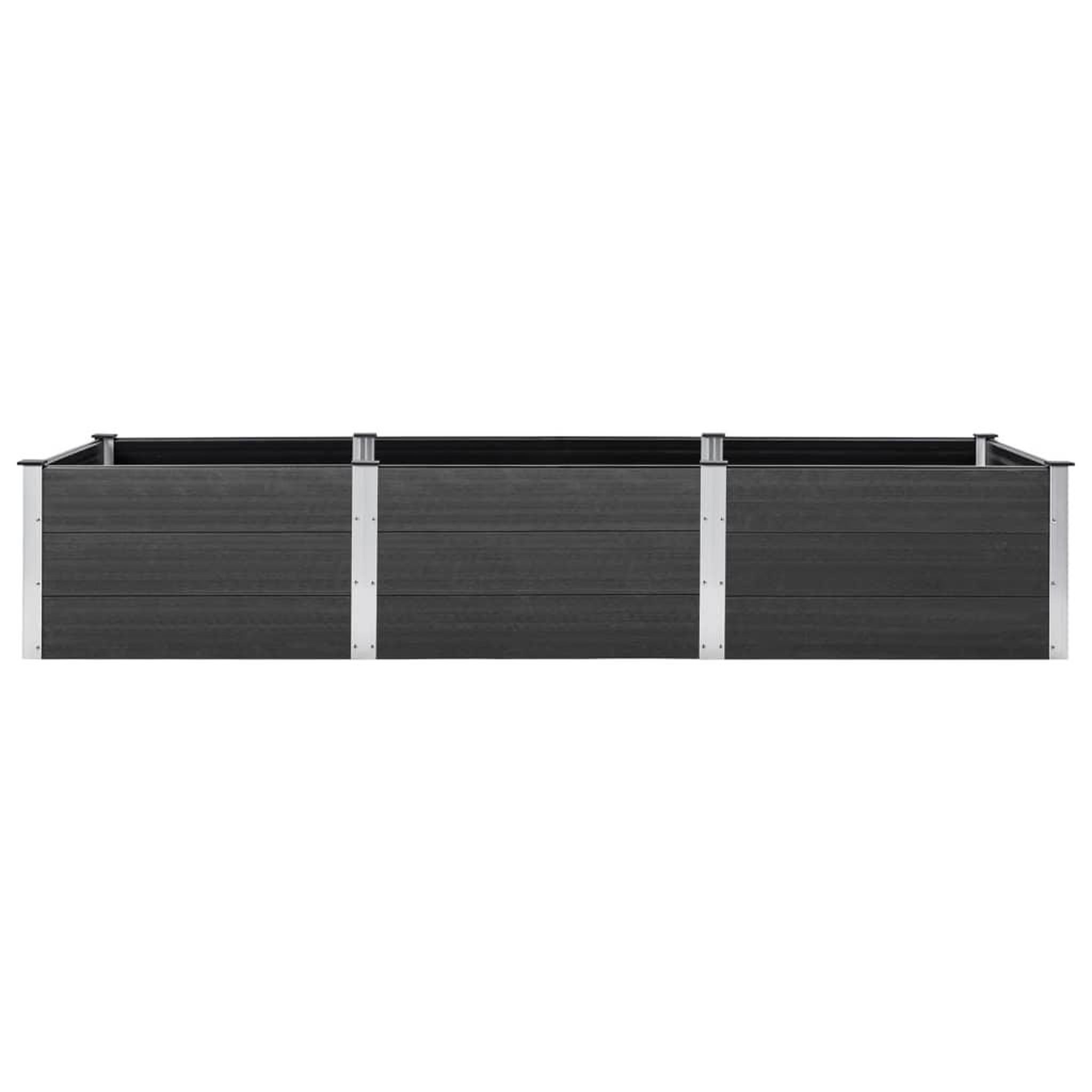 Voir la diapositive 3 : VIDAXL Lit sureleve de jardin Gris 300x100x54 cm WPC