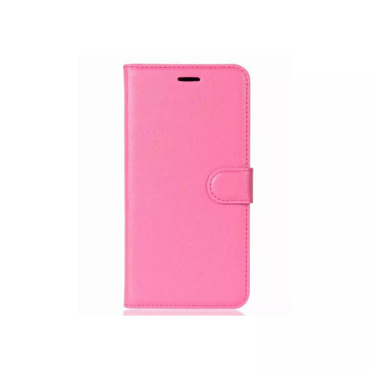 amahousse Housse rose Galaxy S9 grainé folio languette aimantée