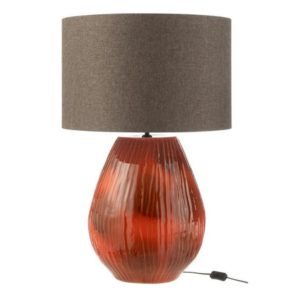 Paris Prix Lampe à Poser en Céramique  Akane  85cm Rouge