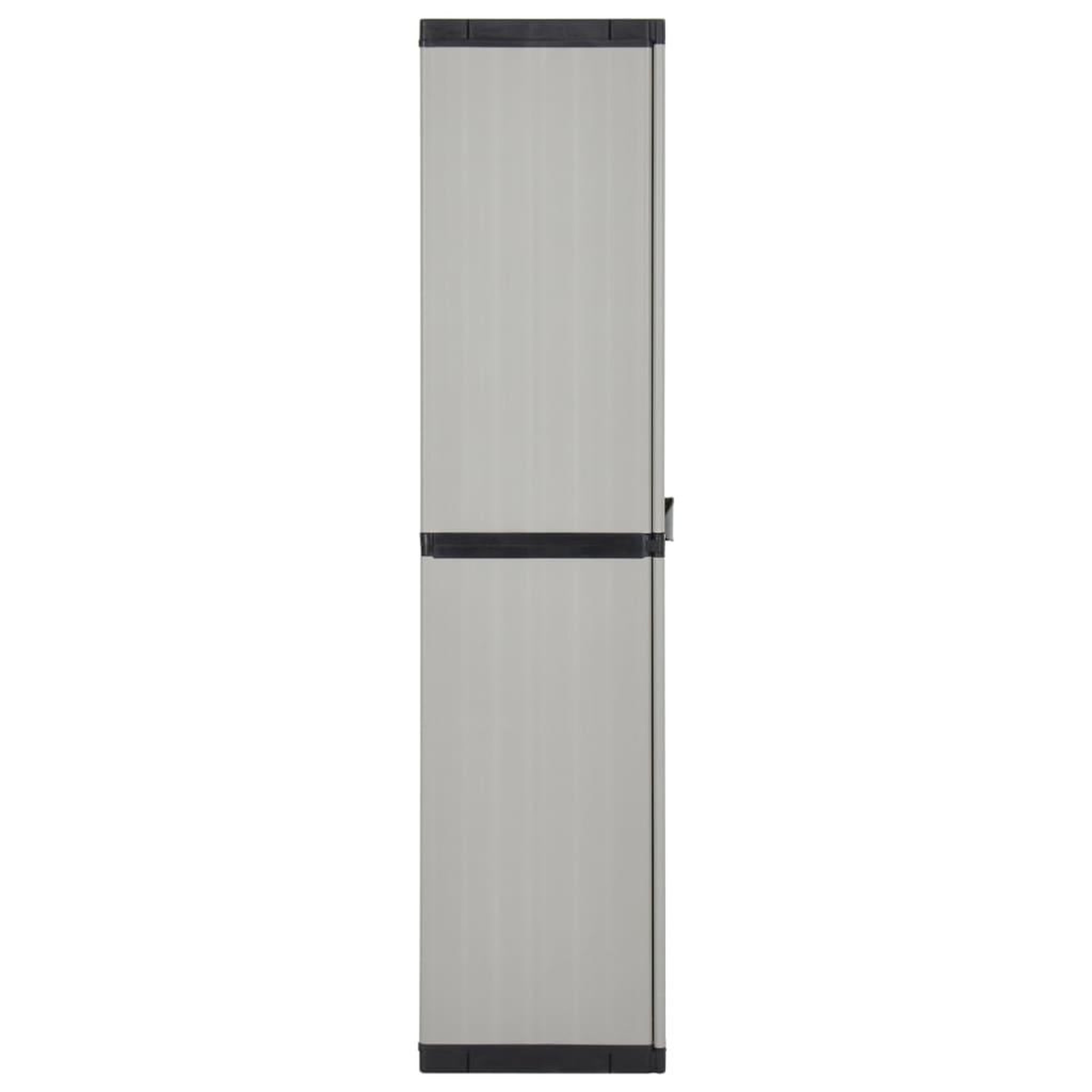 Voir la diapositive 4 : VIDAXL Armoire de rangement de jardin 3 etageres gris/noir 68x40x168cm