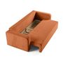 Voir la diapositive 3 : BEST MOBILIER Miro - canapé droit 3 places - convertible avec coffre - en velours texturé