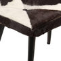 Voir la diapositive 5 : VIDAXL Chaise a oreilles avec repose-pied Noir Cuir veritable