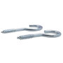 Voir la diapositive 1 :  Crochet à visser zingué filet bois Vissal 5x40mm  lot de 3 crochets