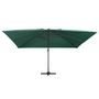 Voir la diapositive 2 : VIDAXL Parasol de jardin en porte-a-faux lumieres LED mat en aluminium