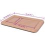 Voir la diapositive 6 : VIDAXL Matelas pour chiens Taille XL Beige