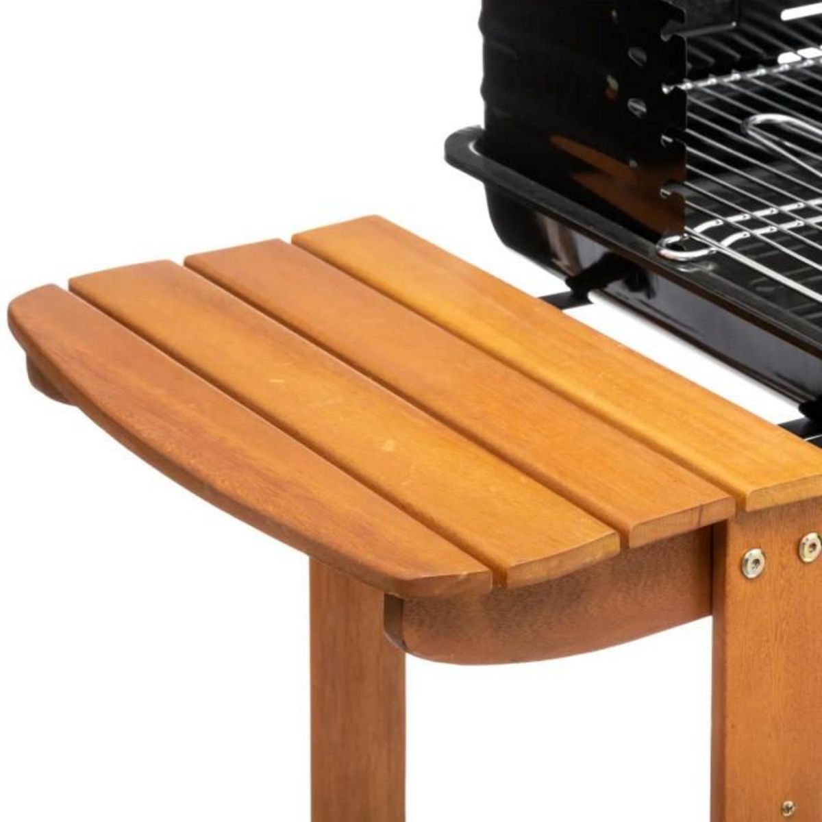 NEKA Barbecue à charbon Etretat - Bois et acier époxy