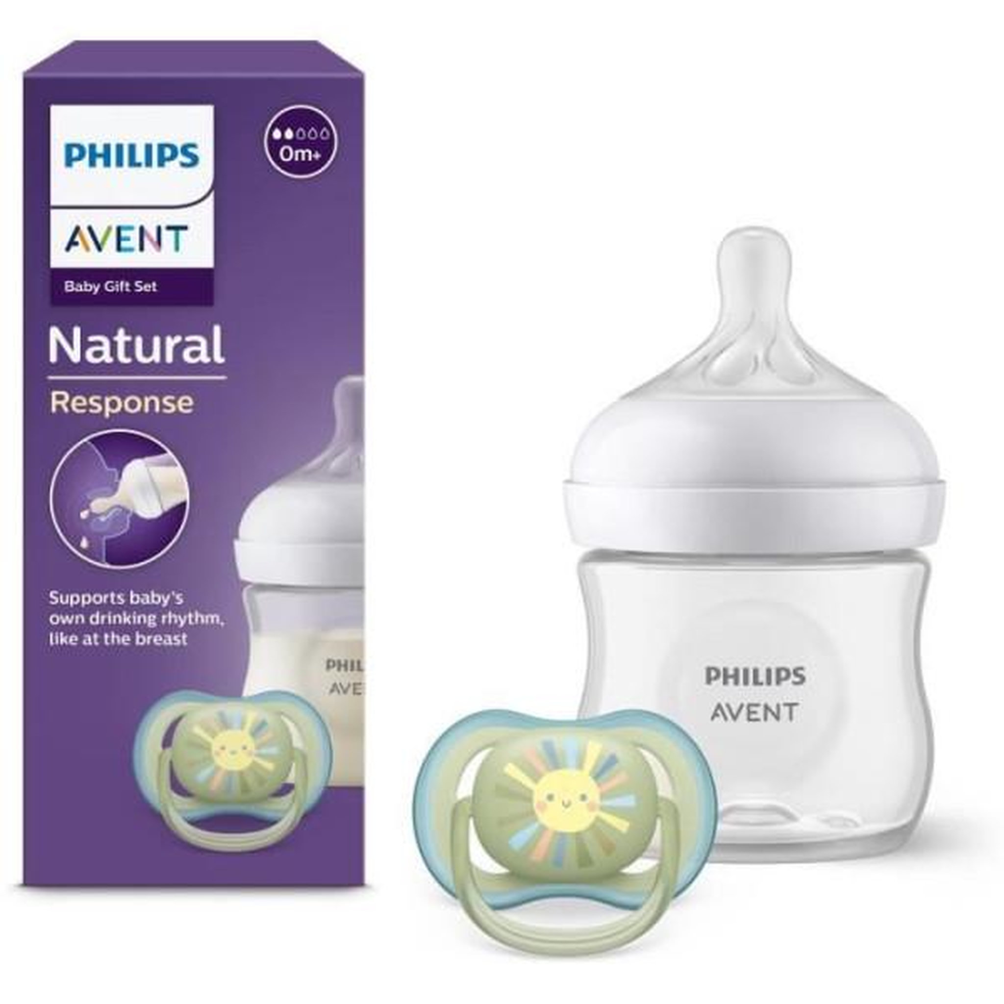PHILIPS AVENT Coffret découverte - philips avent - natural 3.0 - biberon 125ml + sucette ultra air 0-6m