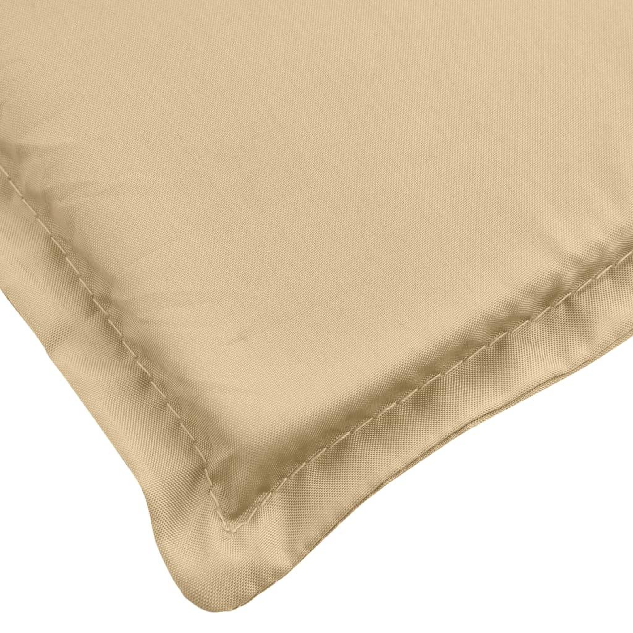 Voir la diapositive 5 : VIDAXL Coussin de banc de jardin beige melange 150x50x7 cm tissu