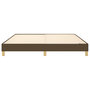 Voir la diapositive 5 : VIDAXL Cadre de lit sans matelas marron fonce 160x200 cm tissu