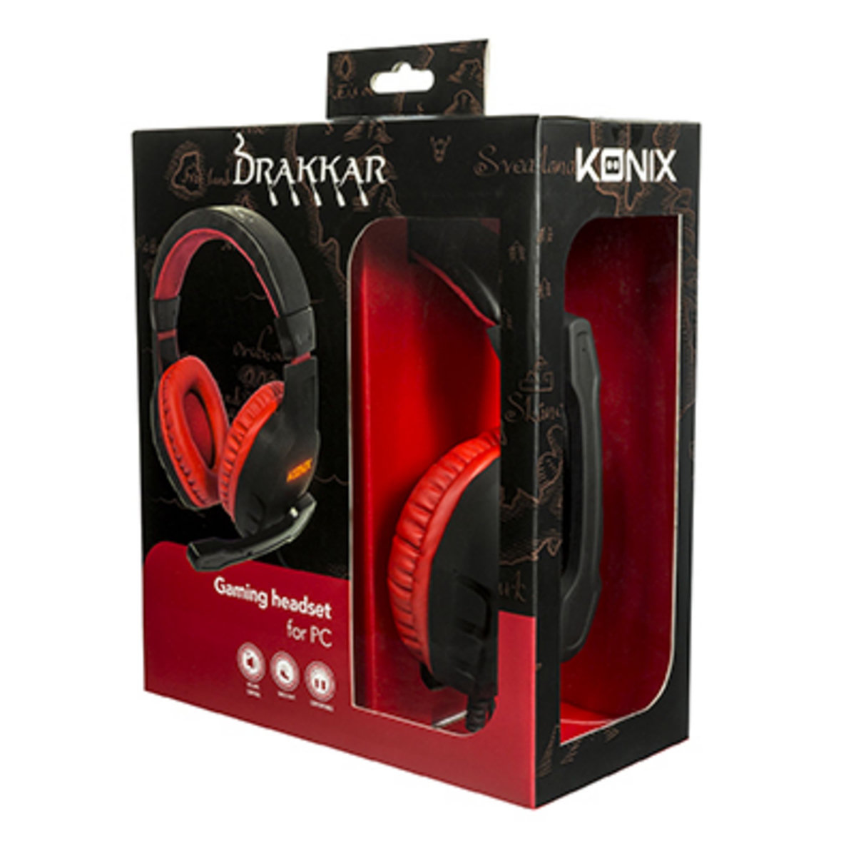 KONIX Casque de jeu Drakkar PC