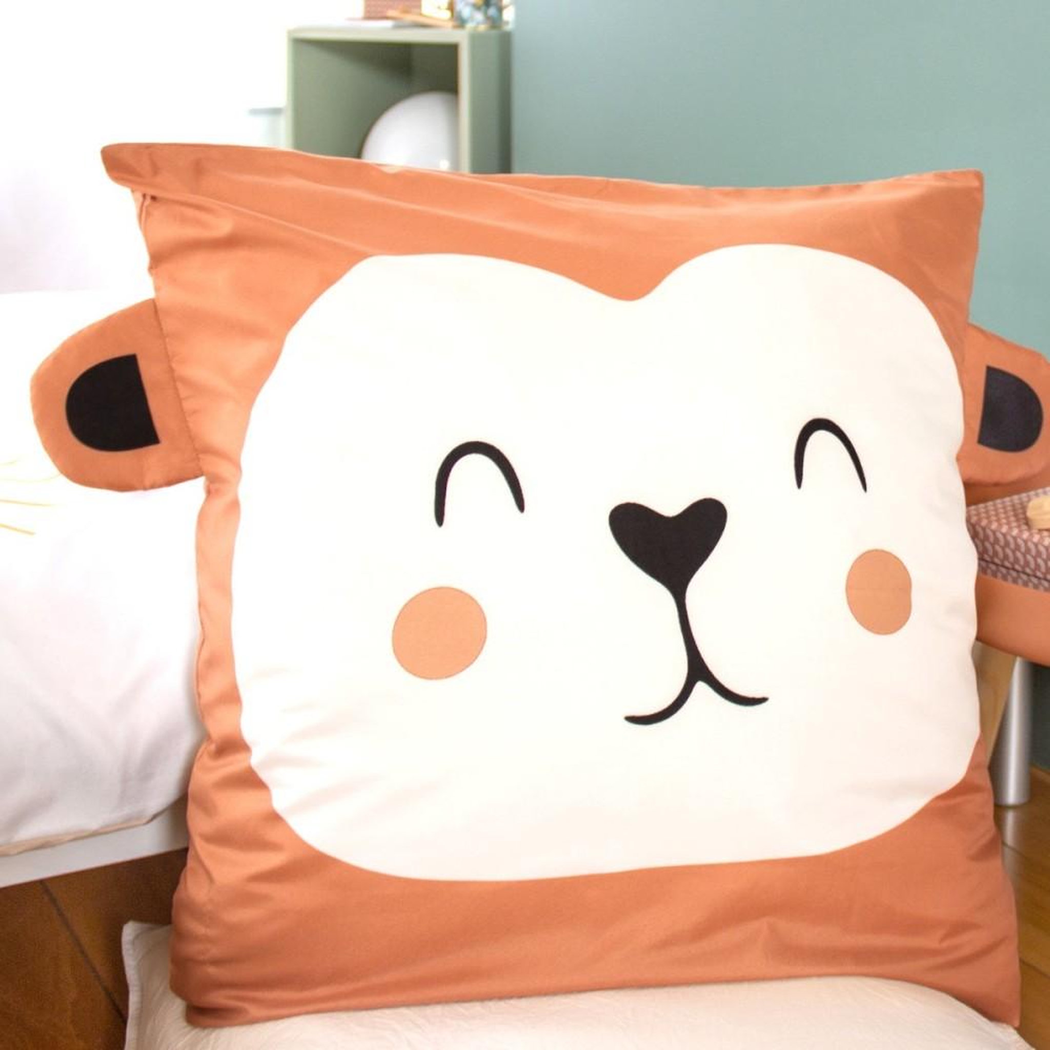 Voir la diapositive 3 : COTE DECO Housse de couette enfant 140x200 + 1 taie avec oreilles