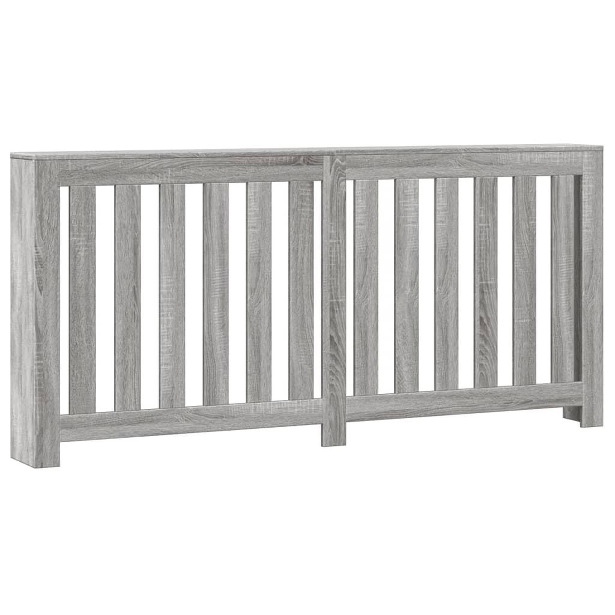 Voir la diapositive 2 : VIDAXL Cache-radiateur sonoma gris 175x20x82 cm bois d'ingenierie
