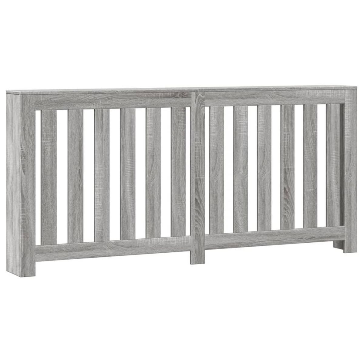 VIDAXL Cache-radiateur sonoma gris 175x20x82 cm bois d'ingenierie