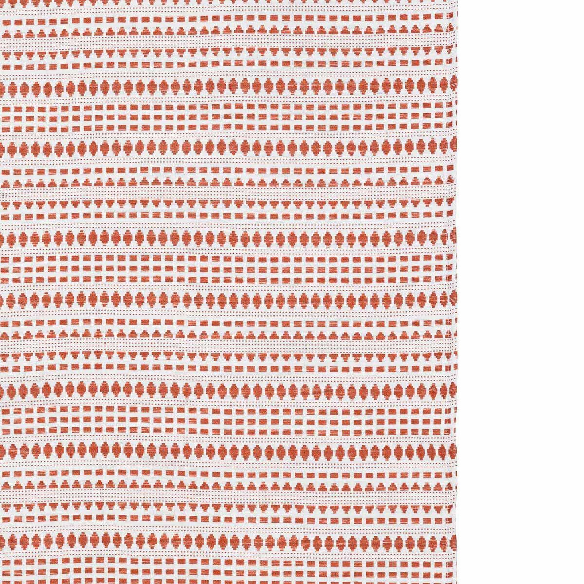 Voir la diapositive 2 : ATMOSPHERA Rideau à œillets jacquard  micah  130x260cm terracotta