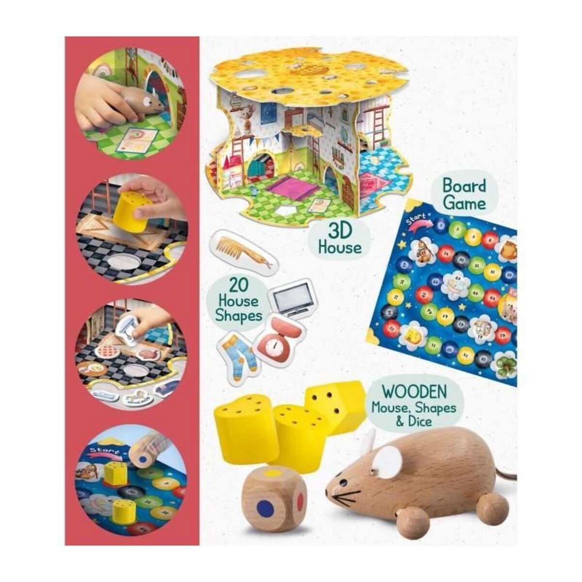 LISCIANI GIOCHI Jeu interactif Lisciani Giochi Maison de Souris multicolore