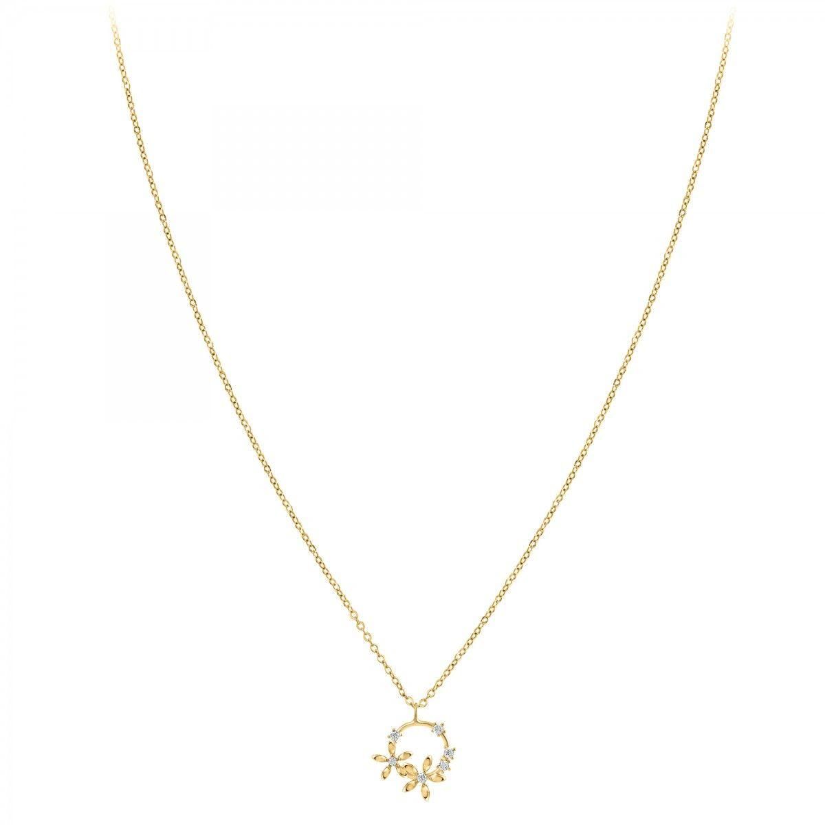 SC BOHEME Collier fleurs par SC Bohème orné de Zirconium