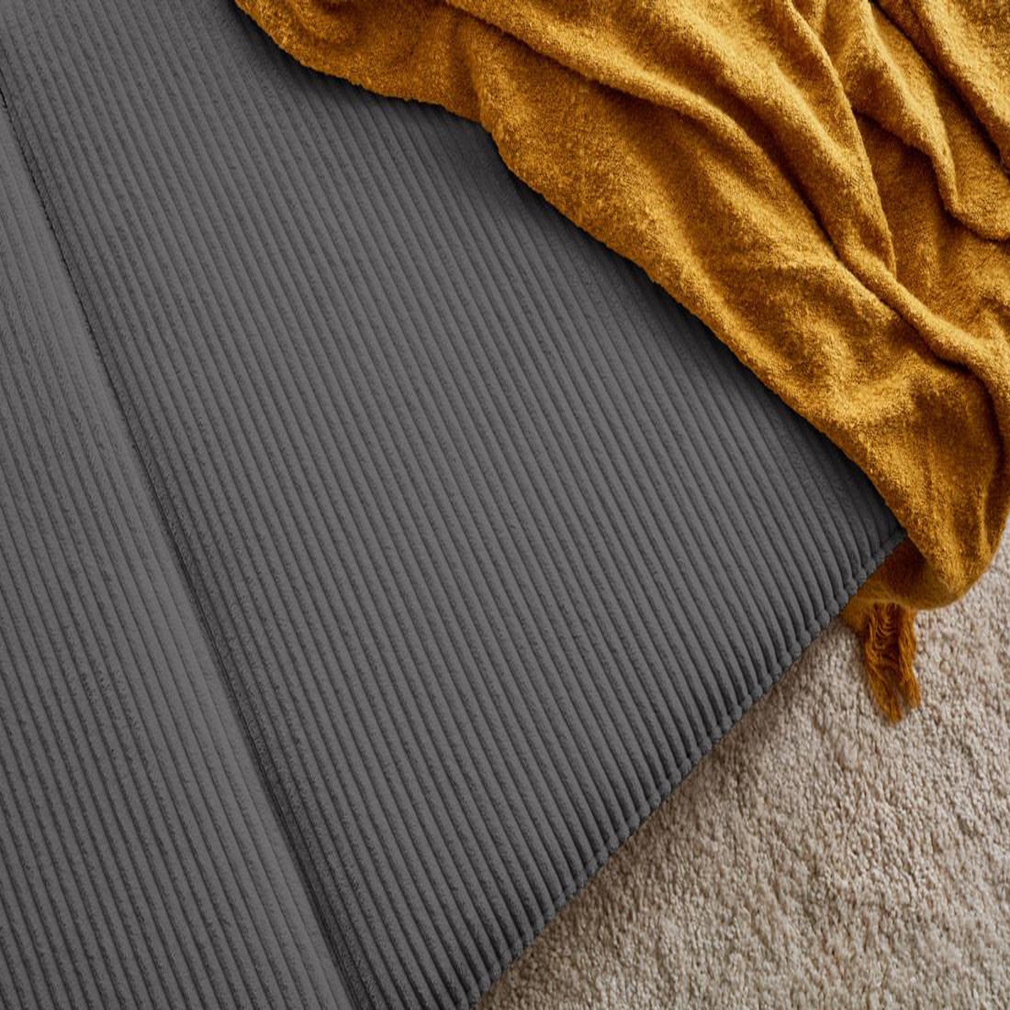 Voir la diapositive 4 : LISA DESIGN Charlie - canapé d'angle réversible - 4 places - convertible avec coffre - en velours côtelé