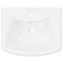 Voir la diapositive 5 : VIDAXL Lavabo autoportant avec socle Ceramique Blanc 580x470x200 mm