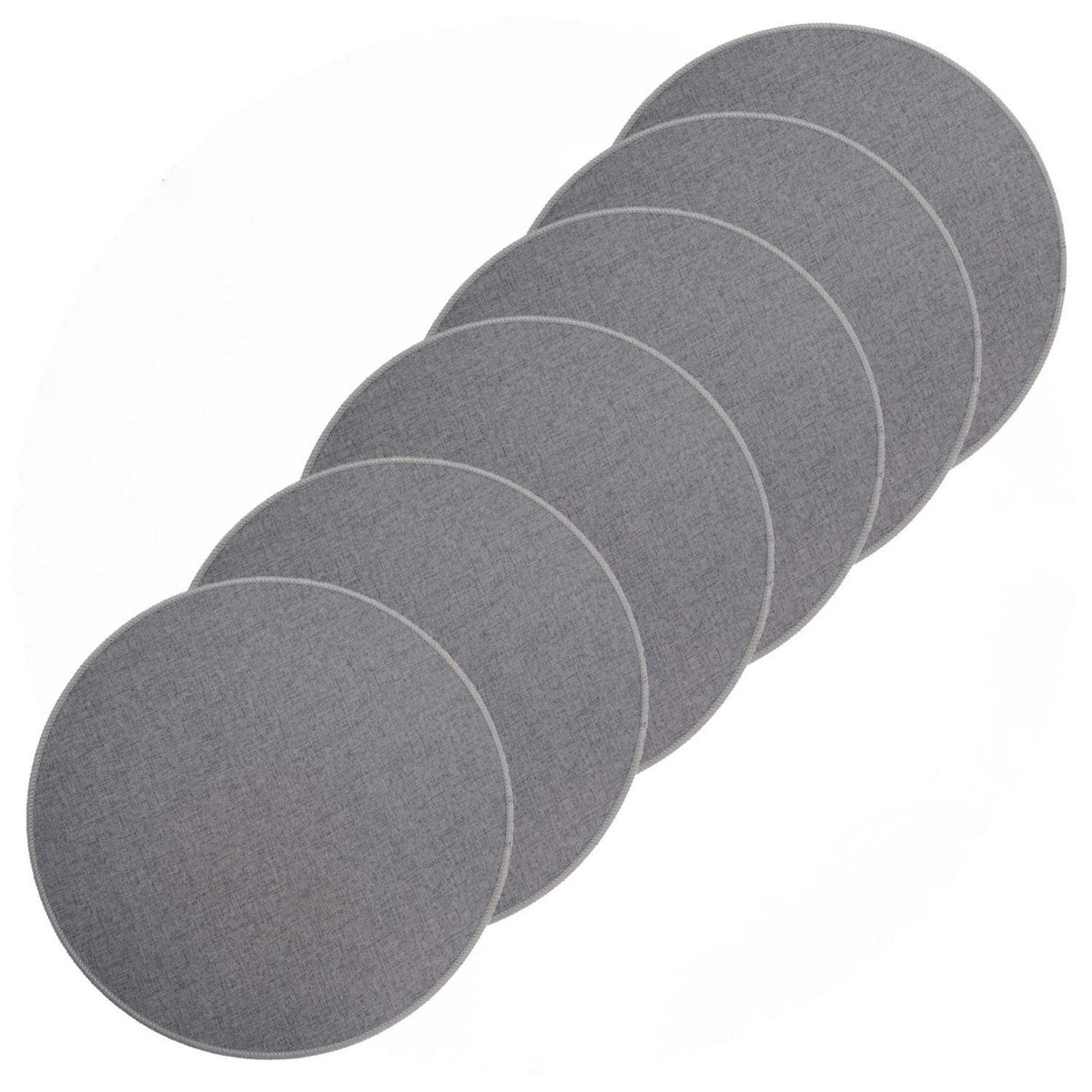 Douceur d'Intérieur Lot de 6 sets de table tissés antidérapants