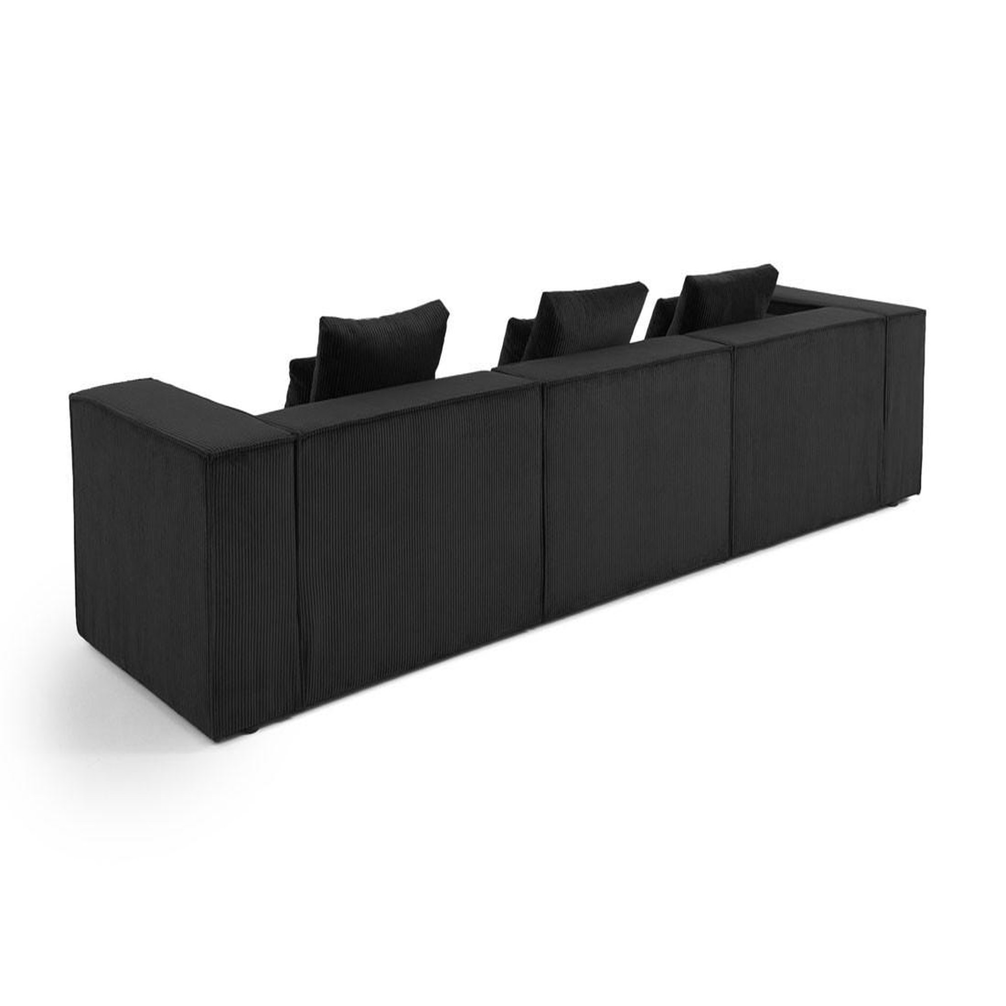 Voir la diapositive 4 : BEST MOBILIER Colombine - canapé modulable droit - 3 places - en velours côtelé