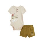 Petit Béguin Ensemble body bébé et short Costa. Coloris disponibles : Vert