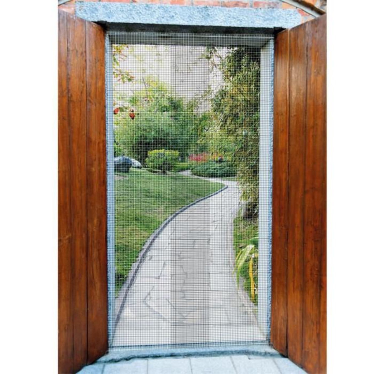 Paris Prix Moustiquaire à Découper  Porte  220cm Blanc