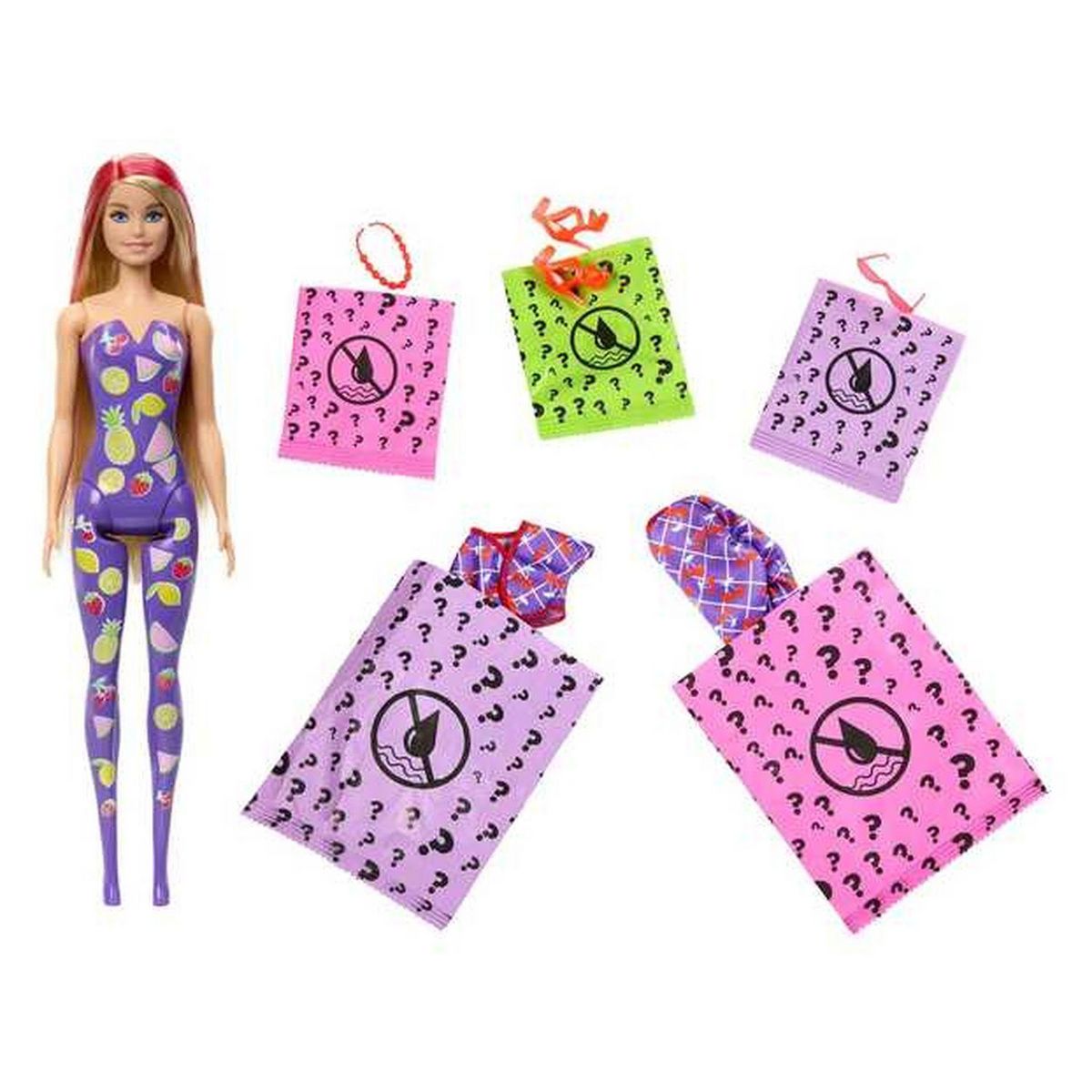 MATTEL Poupée Barbie Color Reveal Fruit surprise